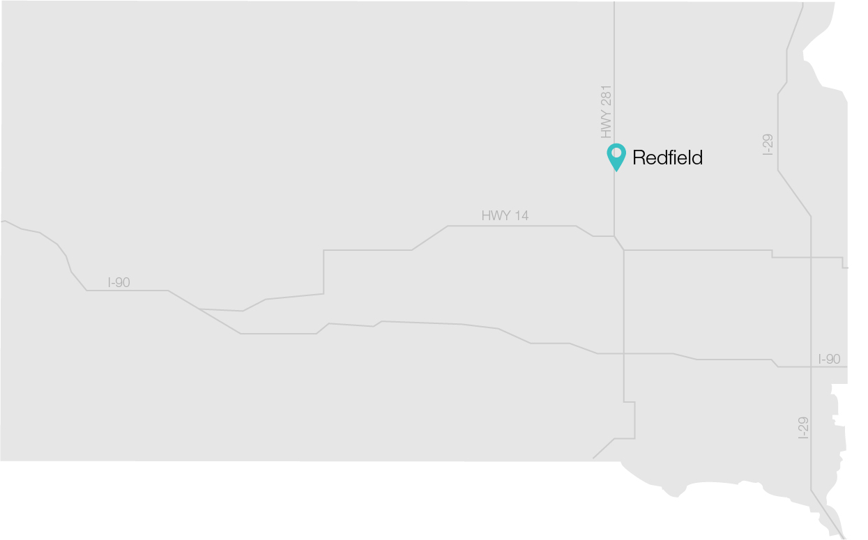 South Dakota map